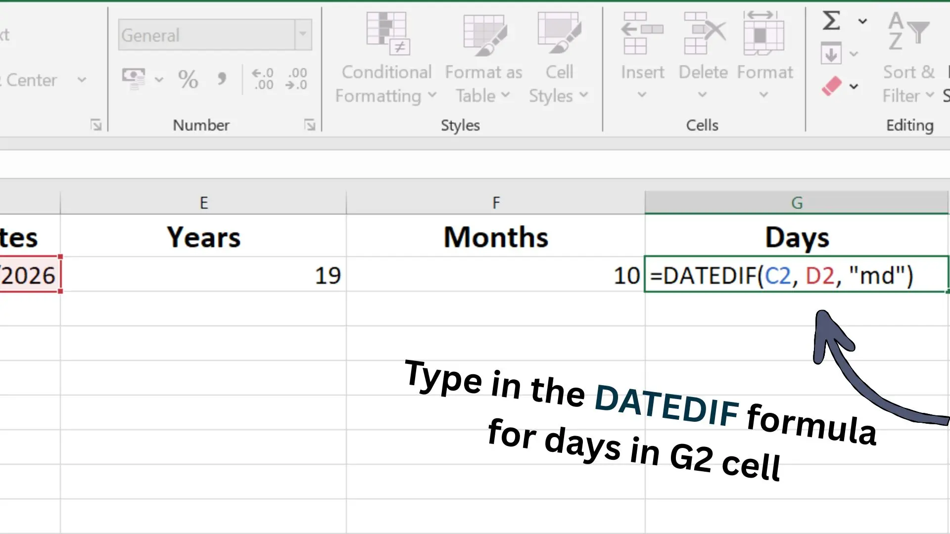 Excel Step 2c