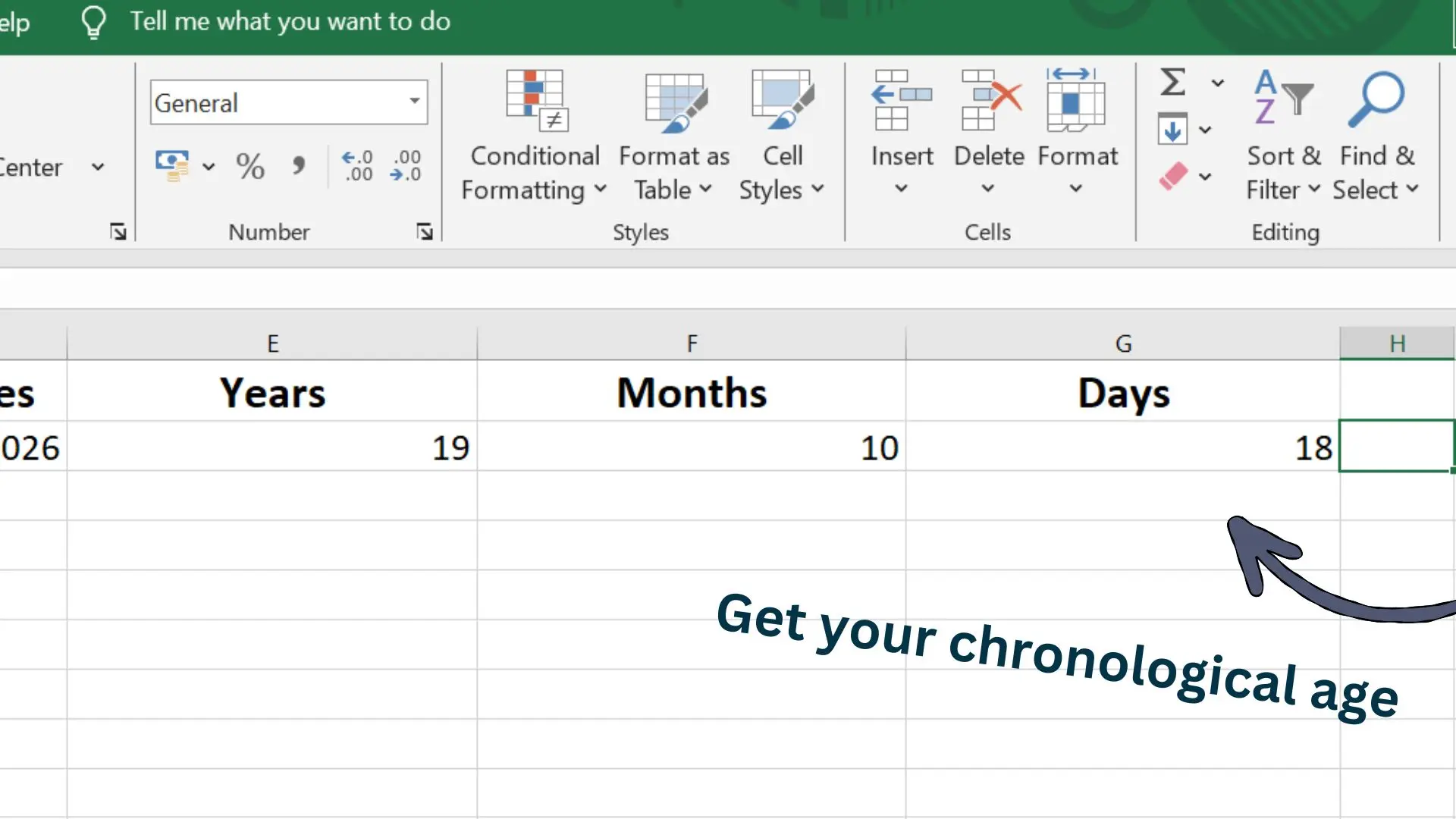 Excel Step 3 Final Result