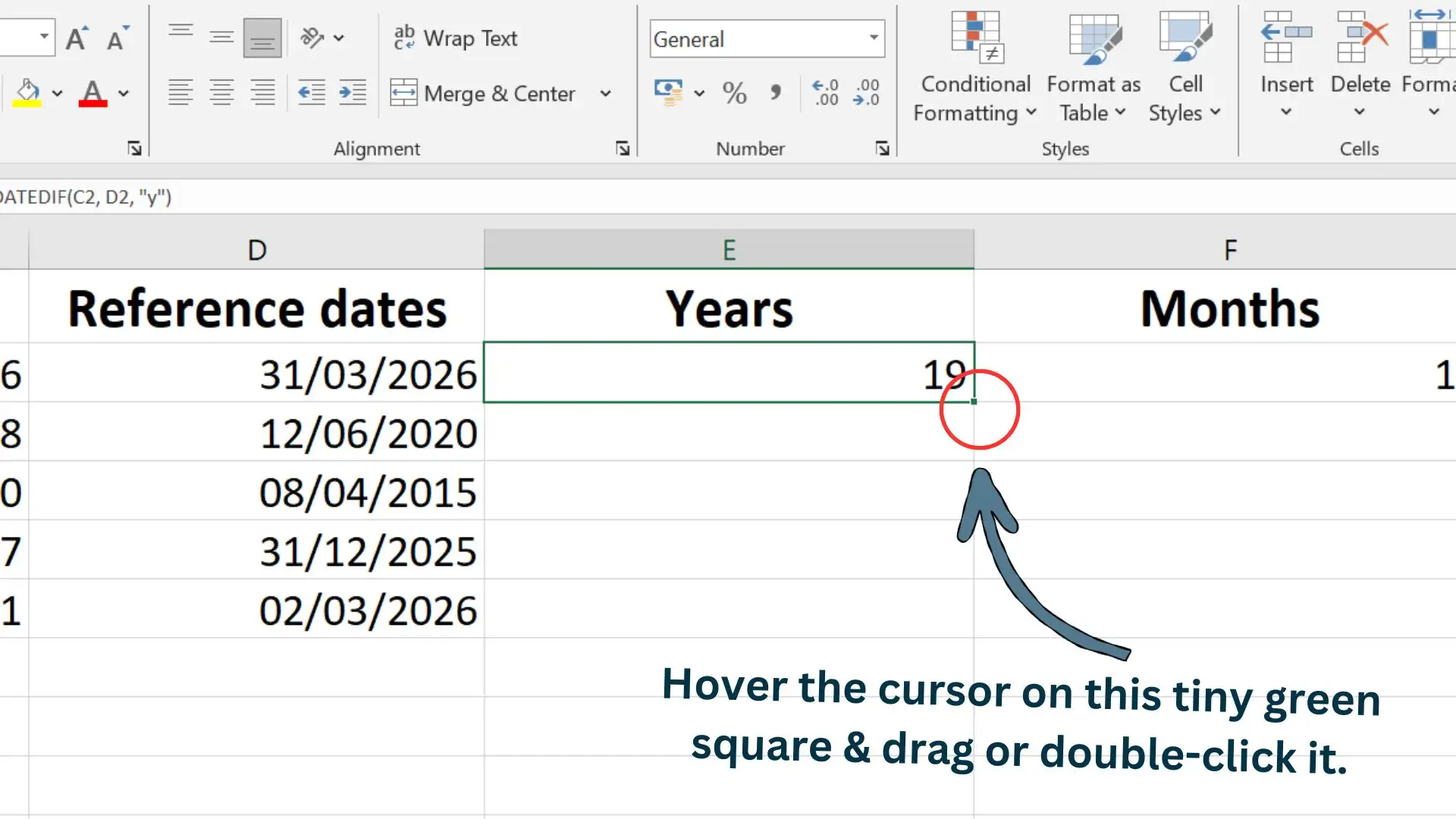 Excel Step 4 Highlighting Cells
