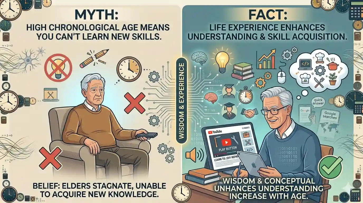 High chronological age means you can’t learn new skills-myth