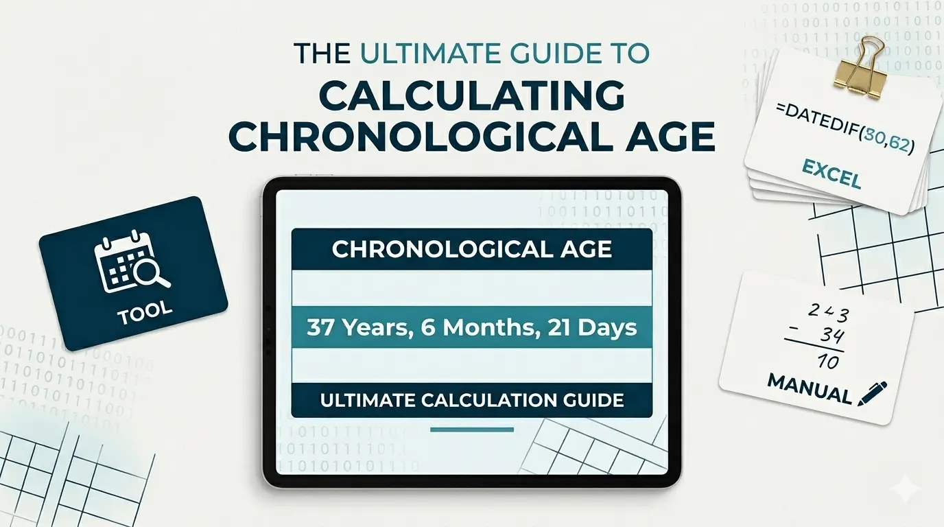 How to calculate chronological age manually