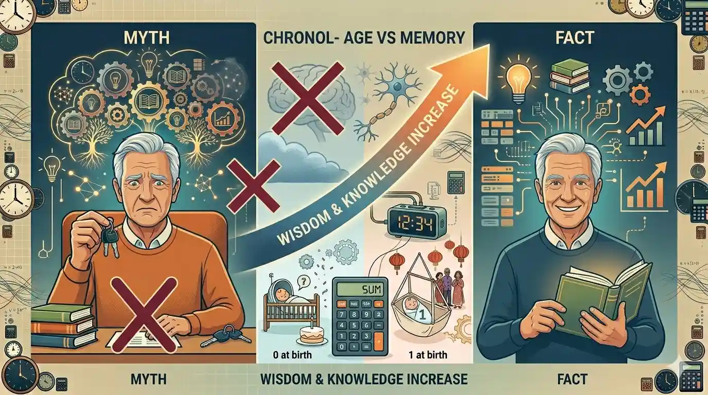 You lose your memory as your chronological age increases-myth