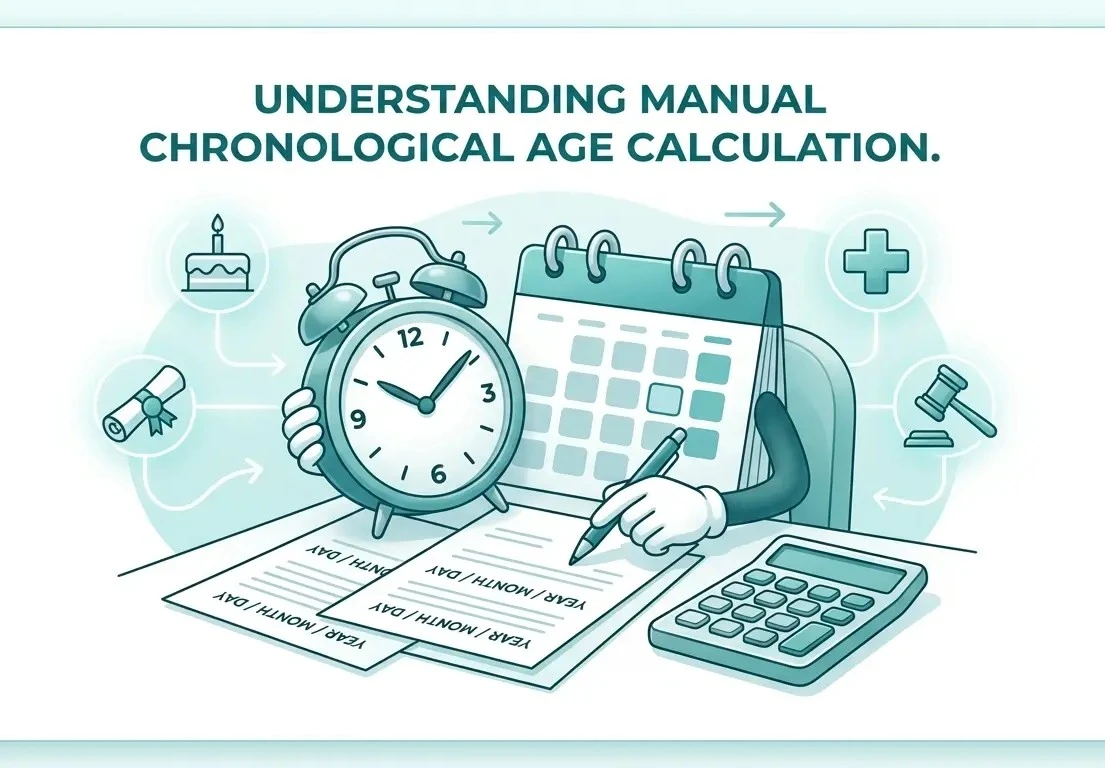 Manual chronological Age Calculation