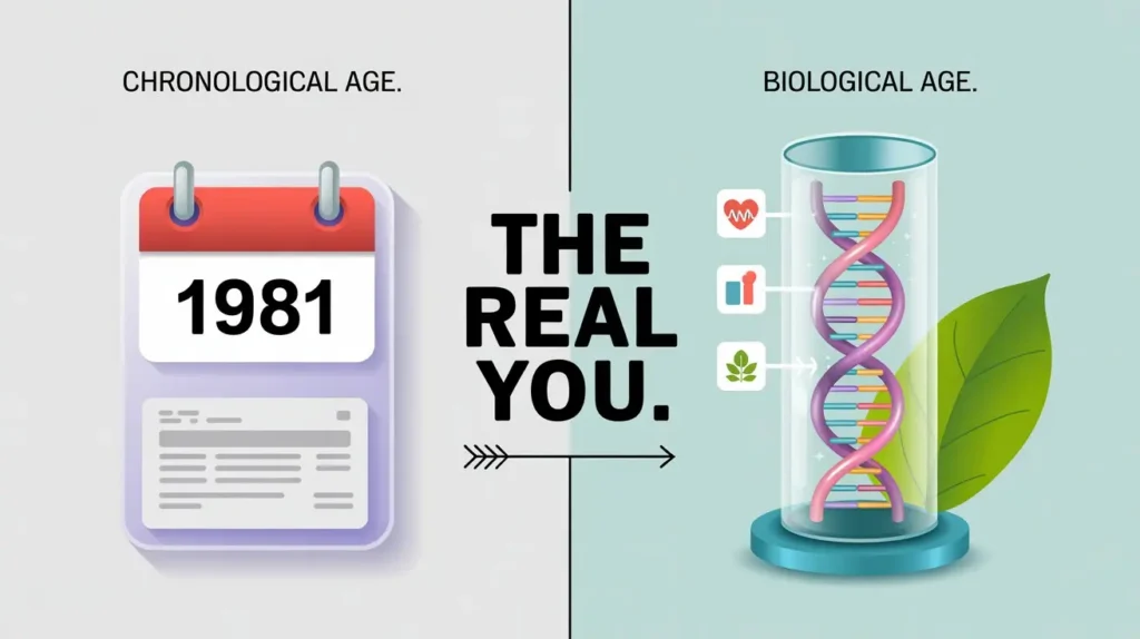 Infographic showing What is Biological Age