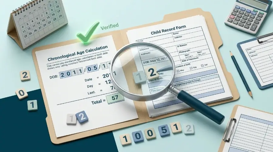 Common Chronological Age Mistakes (and How to Avoid Them) 9 A common mistake is not Checking the Birth Date Against Records