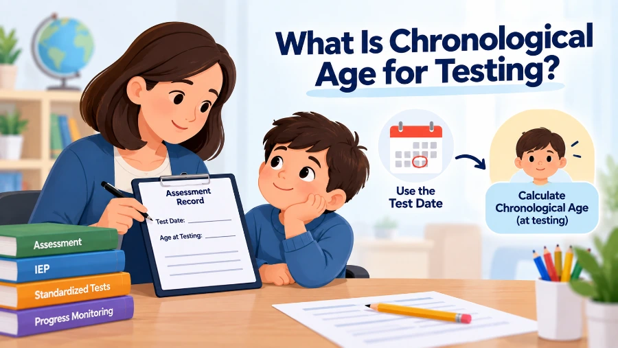 What is chronological age for testing